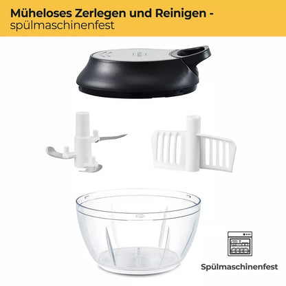Manueller Zerkleinerer mit 3 Edelstahlklingen
