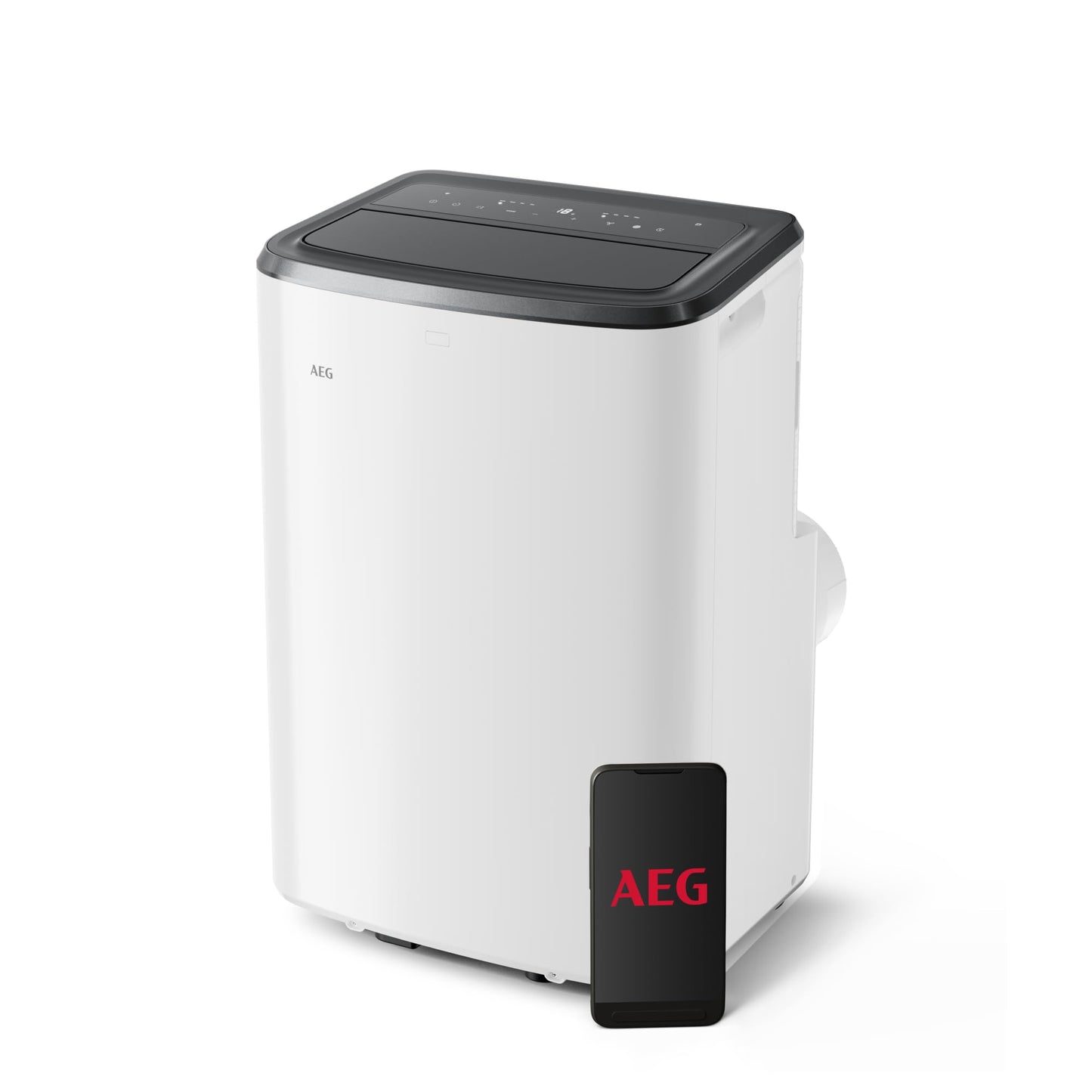 AEG Comfort 6000 AXP26U339CW mobiles Klimagerät / LED Display / Touch-Bedienung / 30-40 m² / nur 64 dB(A) / Automatik