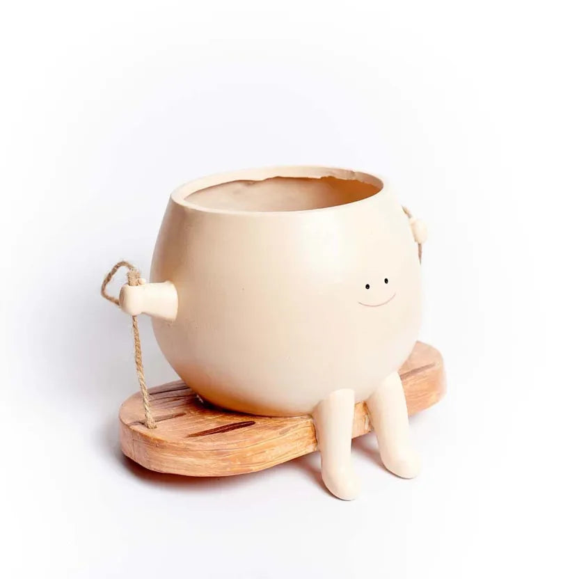 Happy Pot – Hängender Blumentopf mit Schaukel