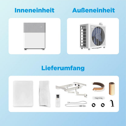 Midea Portasplit Cool Mobile Klimaanlage, nur Kühlung, A++, 8000 BTU