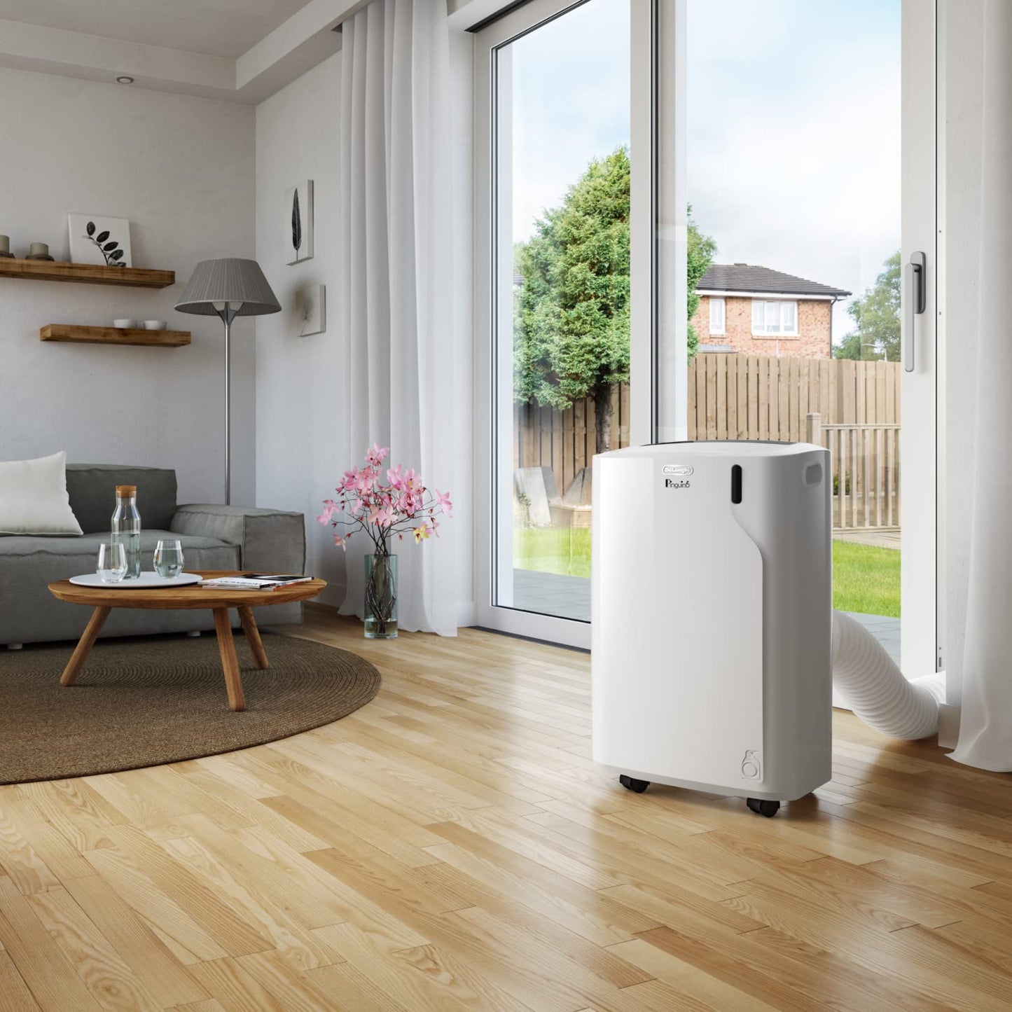 De'Longhi Pinguino - 3-in-1 Mobiles Klimagerät, für Räume bis 27 m², mit Luftentfeuchter & Ventilator, 9400 BTU