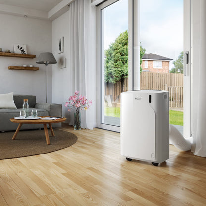 De'Longhi Pinguino - 3-in-1 Mobiles Klimagerät, für Räume bis 27 m², mit Luftentfeuchter & Ventilator, 9400 BTU