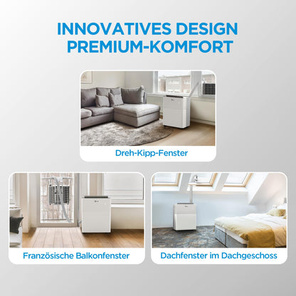 Midea PortaSplit-E Mobile Klimaanlage,Kühlen A++/Heizen A+, 12000 BTU 3,5kW