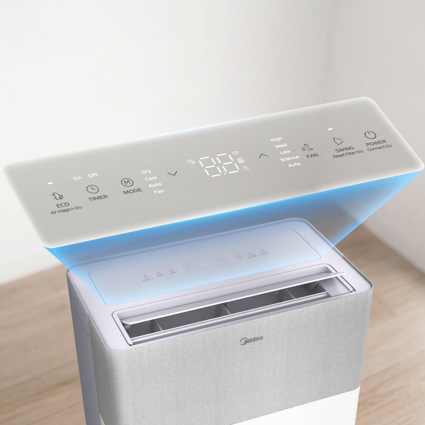 Midea Portasplit Cool Mobile Klimaanlage, nur Kühlung, A++, 8000 BTU